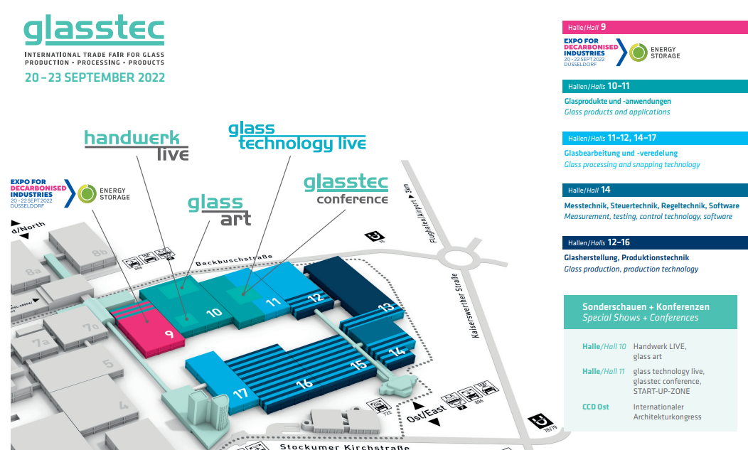 GLASSTEC WorldExpoin 2024, Düsseldorf, Germany